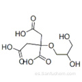 Ácido 1,2,3-propanetricarboxílico, 2-hidroxi, monoéster con 1,2,3-propanetriol CAS 36291-32-4